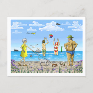 Cartes Pour Fêtes Annuelles L'été à la plage
