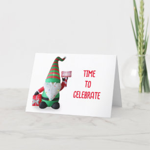 CARTES POUR FÊTES ANNUELLES LET'S EAT, LET'S DRINK & LET'S BE MERRY