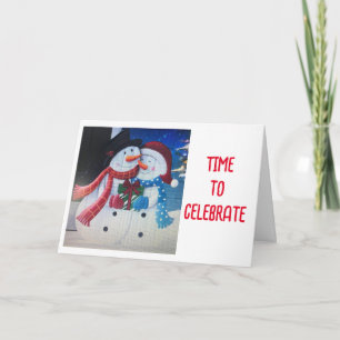 CARTES POUR FÊTES ANNUELLES LET'S EAT, LET'S DRINK & LET'S BE MERRY