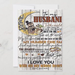 Cartes Pour Fêtes Annuelles Lettre À Mon Mari, Citations D'Amour
