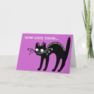 Cartes Pour Fêtes Annuelles Lettre d'amour de mon chat : étiquette du chat