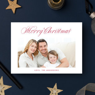 Cartes Pour Fêtes Annuelles Lettre de calligraphie joyeux Noël classique
