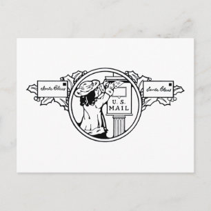 Cartes Pour Fêtes Annuelles Lettre d'envoi de petite fille Coloration de Noël