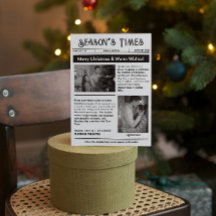 Lettre d'information Arch Multi Photo Noël Noir Bl