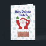 Cartes Pour Fêtes Annuelles Lettre du Père Noël<br><div class="desc">Customisez le texte de cette carte de Père Noël pour votre enfant préféré.  Personnalisez avec le nom de l'enfant et la personnaliser lettre intérieure de père Noël spécialement pour cet enfant.</div>