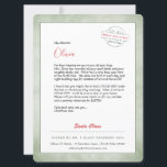 Cartes Pour Fêtes Annuelles Lettre Du Pôle Nord Père Noël<br><div class="desc">Lettre du Père Noël le plus fin du monde. Cette charmante lettre du Père Noël est entièrement modifiable. Les enfants adorent recevoir ces lettres, et vous sentirez votre coeur au chaud quand votre enfant reçoit le plus grand sourire de Noël de tous sur leur visage — surtout quand ils voient...</div>