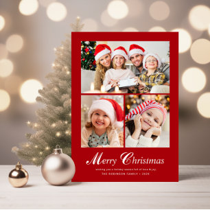 Cartes Pour Fêtes Annuelles LETTRE élégante moderne noël