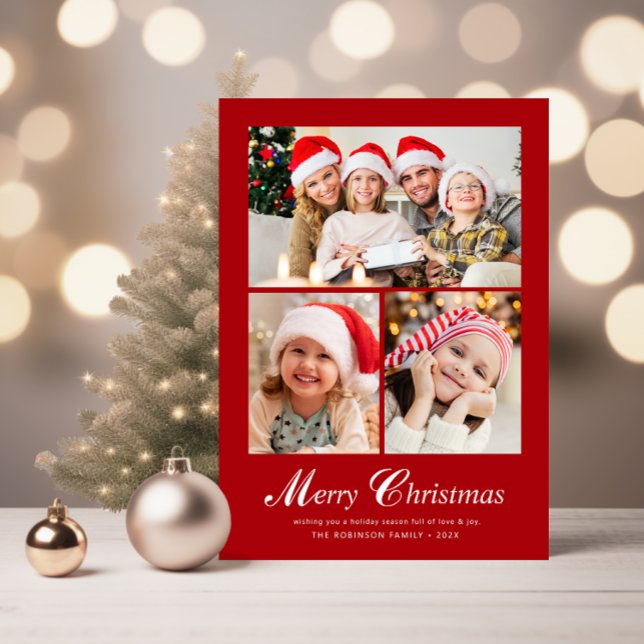 Cartes Pour Fêtes Annuelles LETTRE élégante moderne noël (Créateur téléchargé)