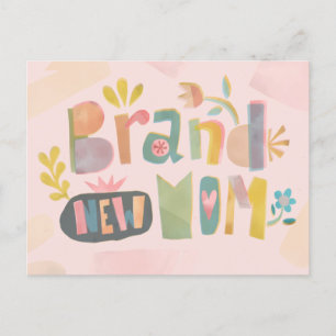 CARTES POUR FÊTES ANNUELLES LETTRE FLORALE DE LA JOURNÉE DE LA MÈRE NEUVE