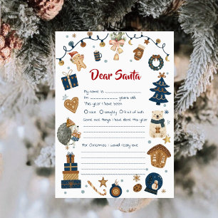 Cartes Pour Fêtes Annuelles Lettre magique pour les enfants au Père Noël – Lis