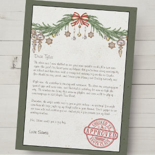 Cartes Pour Fêtes Annuelles Lettre personnalisée avec nom et adresse de la par