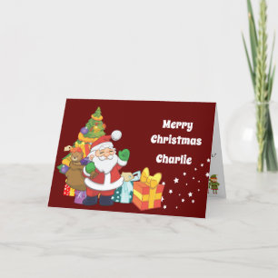 Cartes Pour Fêtes Annuelles Lettre personnalisée de Père Noël à un enfant