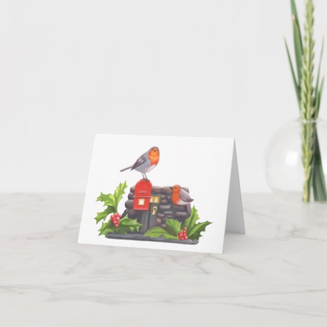 Cartes Pour Fêtes Annuelles Lettres de Robin (Devant)