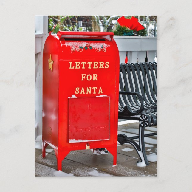 Cartes Pour Fêtes Annuelles Lettres pour boîte aux lettres Père Noël (Devant)