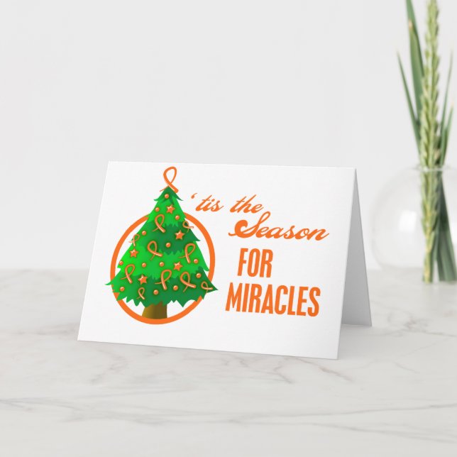 Cartes Pour Fêtes Annuelles Leucémie Cancer Miracles de Noël (Devant)