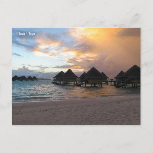 Cartes Pour Fêtes Annuelles lever de soleil à Bora Bora