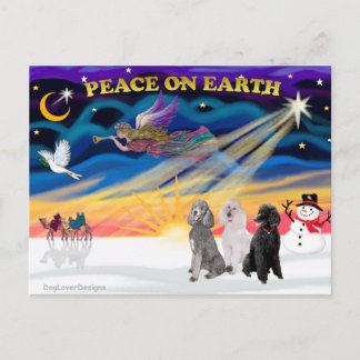 Cartes Pour Fêtes Annuelles Lever du soleil de Noël - Trois canicules standard