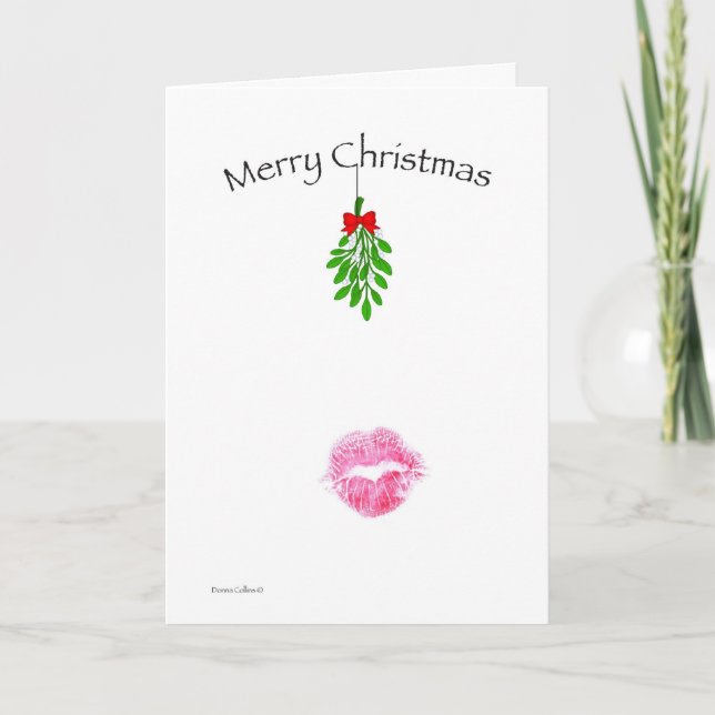 Cartes Pour Fêtes Annuelles Lèvres de Noël (Devant)