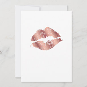 Cartes Pour Fêtes Annuelles Lèvres M'Embrassent Saint-Valentin Rose
