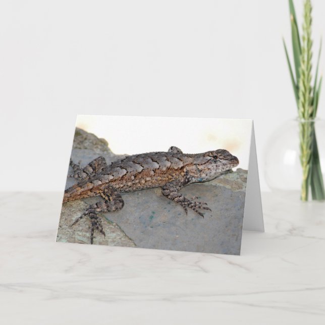 Cartes Pour Fêtes Annuelles Lézard (Devant)