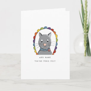 Cartes Pour Fêtes Annuelles LGBT   Valentine's   Cat   Fierté  