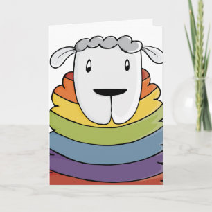 Cartes Pour Fêtes Annuelles LGBT Valentine's Moutons Fierté