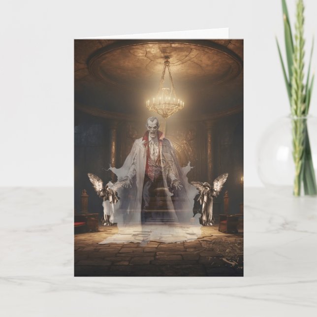 Cartes Pour Fêtes Annuelles L'Halloween du comte (Devant)