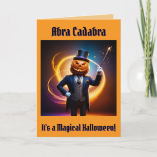 Cartes Pour Fêtes Annuelles L'Halloween magique de M. Citrouille (1)