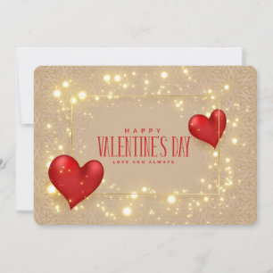 Cartes Pour Fêtes Annuelles L'Heureuse Sainte-Valentin vous aime toujours