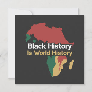 Cartes Pour Fêtes Annuelles L'histoire des Noirs est l'histoire du monde 