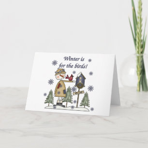 Cartes Pour Fêtes Annuelles L'hiver est pour les oiseaux