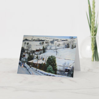 Cartes Pour Fêtes Annuelles L'hiver sur amarre