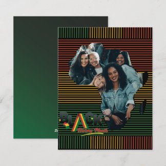 Cartes Pour Fêtes Annuelles Liberté noire personnalisée fierté africaine améri