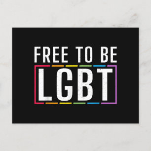 Cartes Pour Fêtes Annuelles Libre d'être LGBT Bisexual Lesbian Gay pride