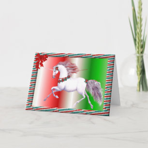Cartes Pour Fêtes Annuelles licorne de Noël