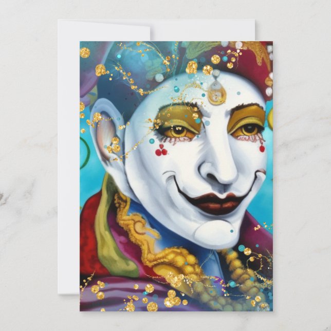 Cartes Pour Fêtes Annuelles L'idiot (Devant)