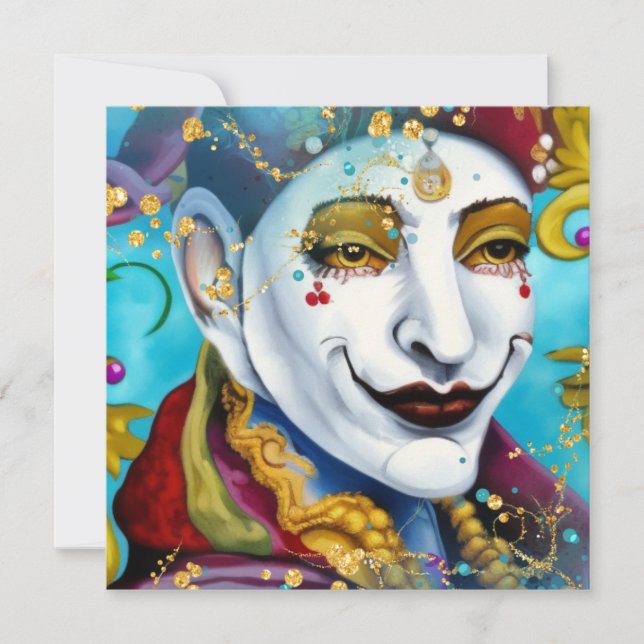 Cartes Pour Fêtes Annuelles L'idiot (Devant)