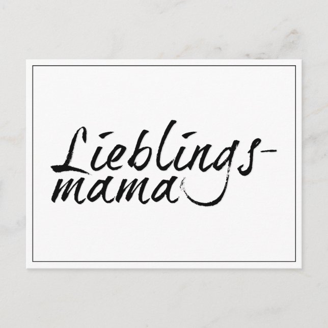 Cartes Pour Fêtes Annuelles Lieblingsmama (Devant)