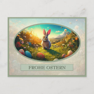 Cartes Pour Fêtes Annuelles Lièvre de Pâques dans la magie du printemps
