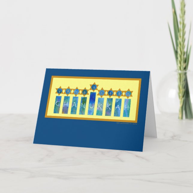 Cartes Pour Fêtes Annuelles Lights de Chanukkah (Devant)