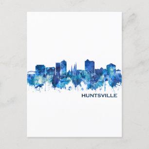 Cartes Pour Fêtes Annuelles Ligne aérienne bleue Huntsville Alabama