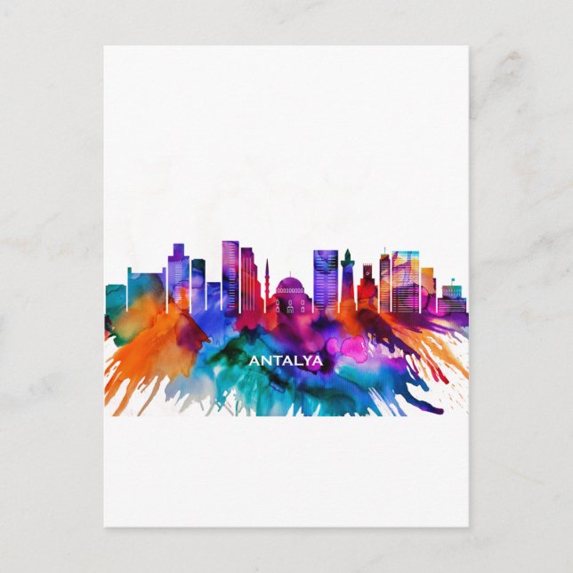 Cartes Pour Fêtes Annuelles Ligne aérienne d'Antalya (Devant)