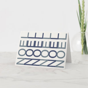 Cartes Pour Fêtes Annuelles Ligne artistique architecturale   Cobalt Noël