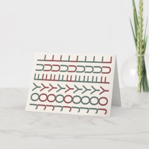 Cartes Pour Fêtes Annuelles Ligne artistique architecturale   Joie de Noël nor