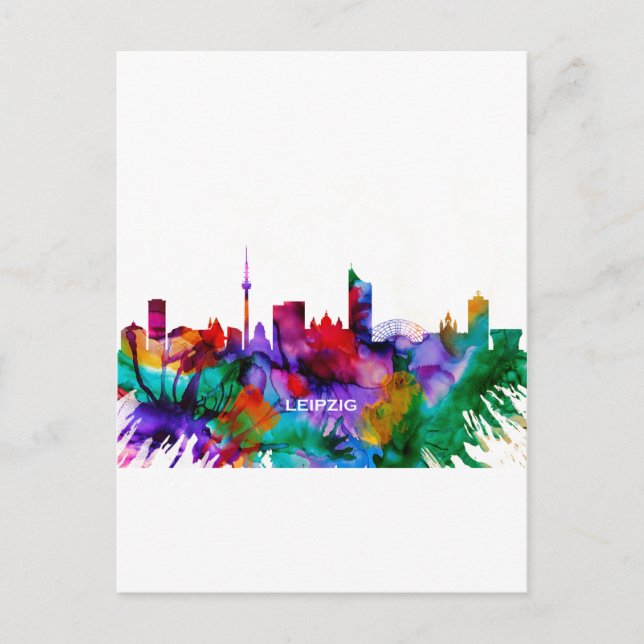 Cartes Pour Fêtes Annuelles Ligne de Leipzig (Devant)
