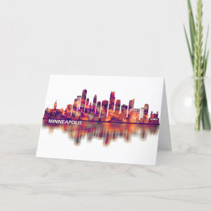 Cartes Pour Fêtes Annuelles Ligne du Minneapolis