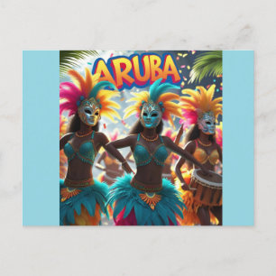 Cartes Pour Fêtes Annuelles l'île d'Aruba bat la montée