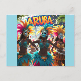 Cartes Pour Fêtes Annuelles l'île d'Aruba bat la montée