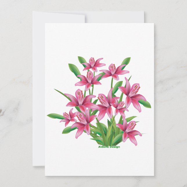 Cartes Pour Fêtes Annuelles Lilly (Devant)