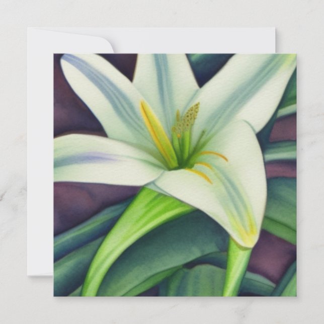 Cartes Pour Fêtes Annuelles Lily de Pâques (Devant)